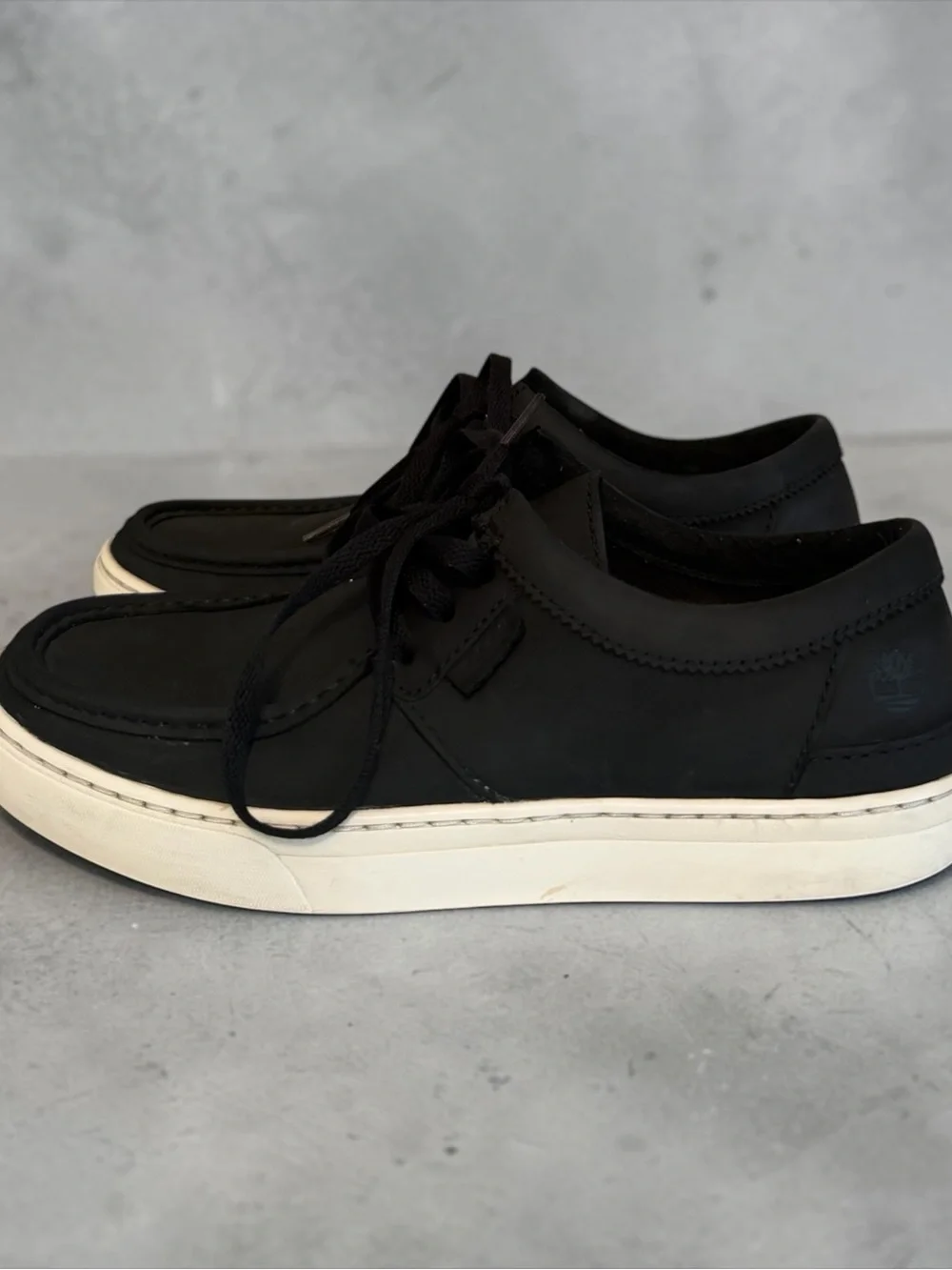 Timberland Cupsole Moc Toe Oxford Black Leather Men's Size 9 US (A184H)